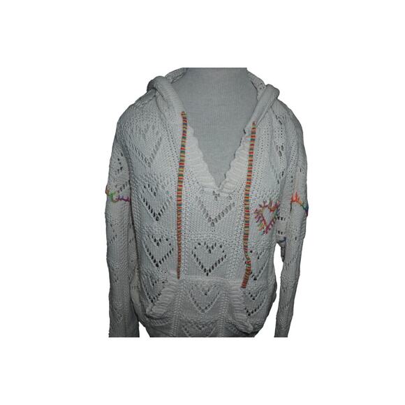 KUT from the Kloth Carmen Sweater Light Knit Heart Detail Women’ L - Picture 5 of 8